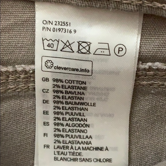 Taupe Cotton Pants (H&M, size 8) - Picture 3 of 4